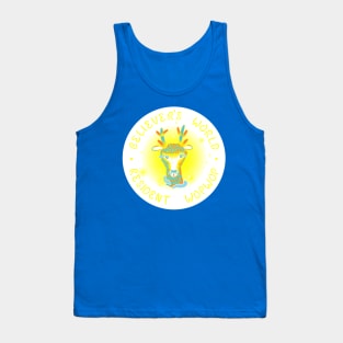 (Texted Plain Bright Colors Version) Believer's World Resident Wopwop Tank Top